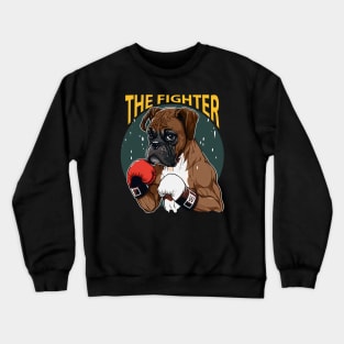 Boxer Dog - The Fighter Crewneck Sweatshirt